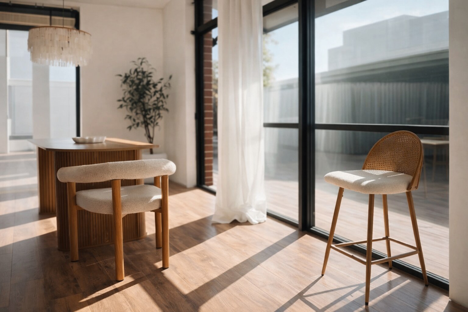 Meka Studio interior with warm natural light